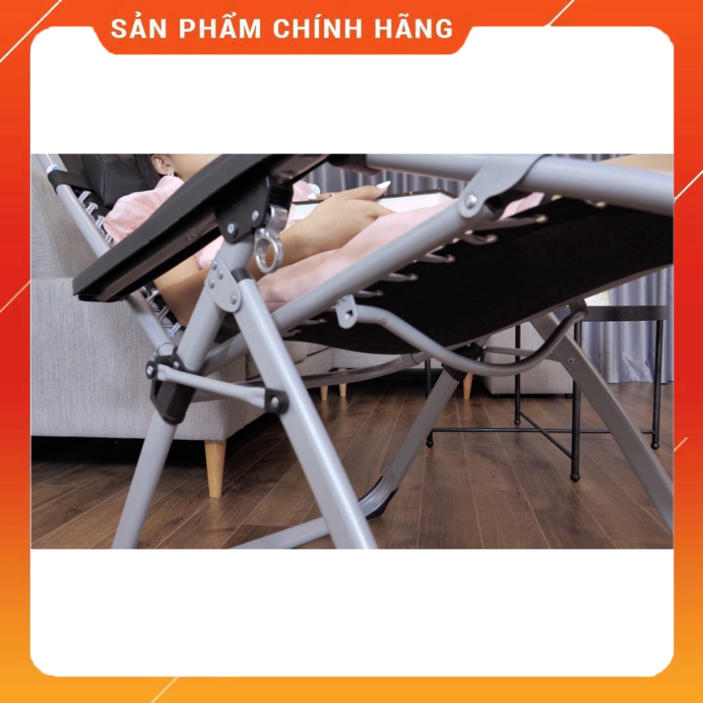 Ghế Xếp Thư Giãn NINDA G830 - Khung Thép Sơn Tĩnh Điện - BH 2 Năm