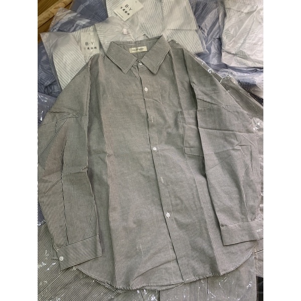 Áo Sơ Mi Kẻ nữ Tay dài - Hàng có sẵn