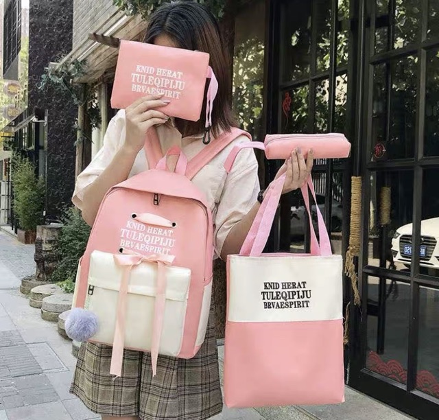 SET 4 món BALO - Kird hearrt thắt nơ