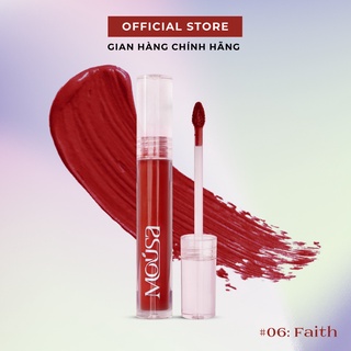 Son kem lì nhẹ môi màu đỏ đất MOÚSA VELVET LIPCREAM 4.5g 06 - Faith