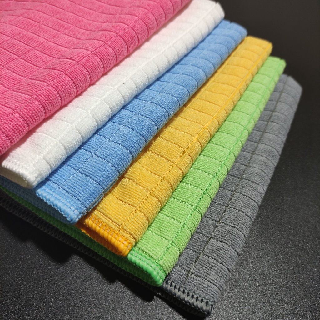 Khăn lau xe ô tô sợi Microfiber siêu sạch siêu thấm nước 50x55cm ngoài ra còn sử dụng lau nội thất, lau bếp, lau kính