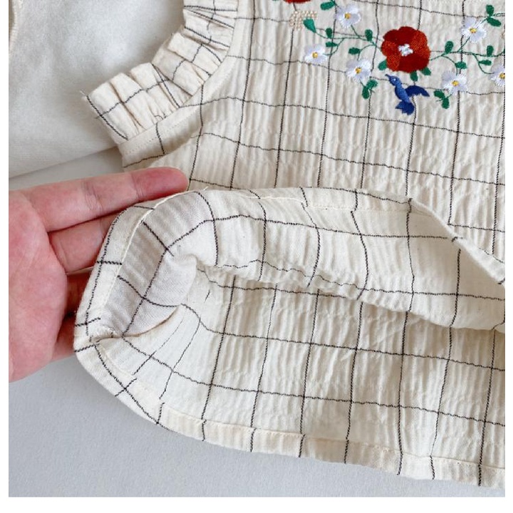 Áo Thun Không Tay Phối Ren Phong Cách Nhật Bản Hàn Quốc Mới Cho Bé Gái