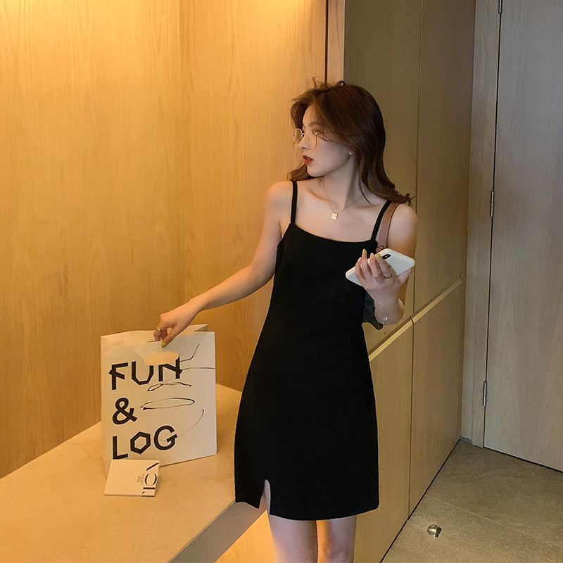 Đầm chữ A SUXI cổ chữ V thời trang cổ điển Pháp