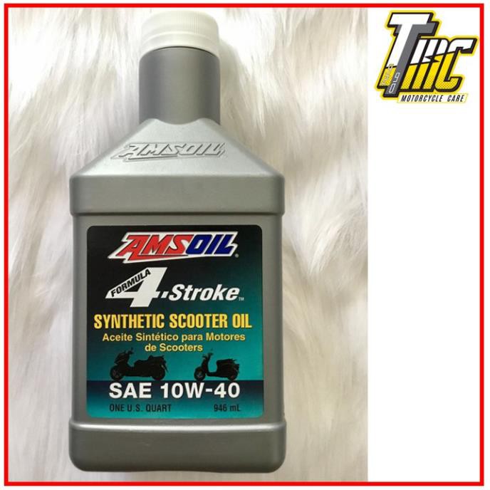 [Giá sỉ]  Nhớt Amsoil 10W40 Synthetic Scooter xe tay ga