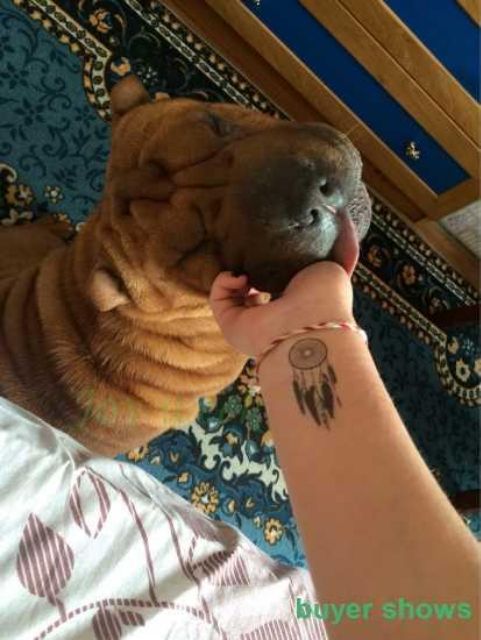 Hình xăm dán tatoo dreamcatcher chuông gió