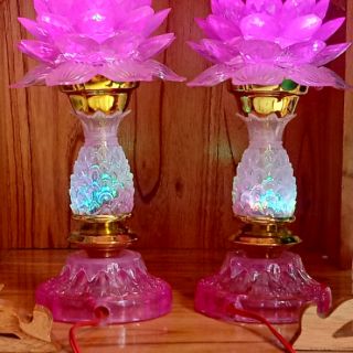 Cặp Đèn Thờ Bông Sen Mạch Điện Tử