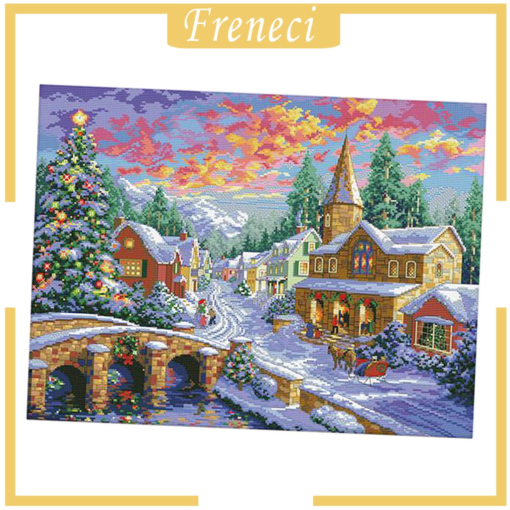 Bộ Tranh Thêu Chữ Thập Thêu Chữ Thập DIY 11CT Hình Phong Cảnh Bốn Mùa