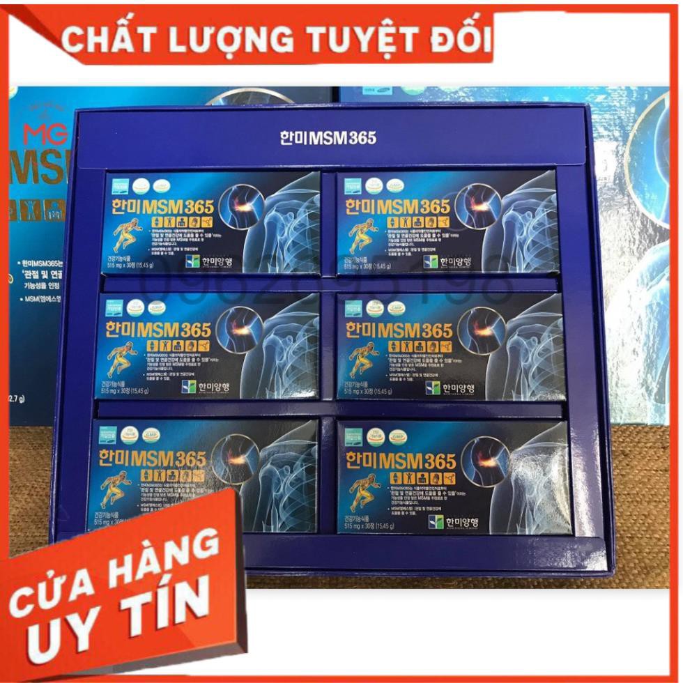 Viên uống hỗ trợ  xương khớp MSM365 Hàn Quốc hộp 180 viên - 515 mg