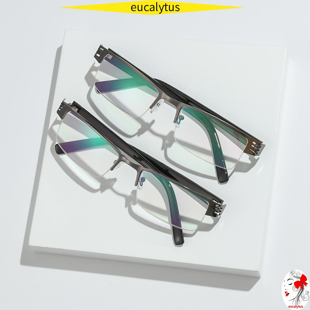 🌸EUTUS🌸 Ultralight Presbyopic Eyewear Resin Reading Glasses Anti-blue Light Eyeglasses Vision Care Men Women Fashion Retro Classic Radiation Protection Computer...