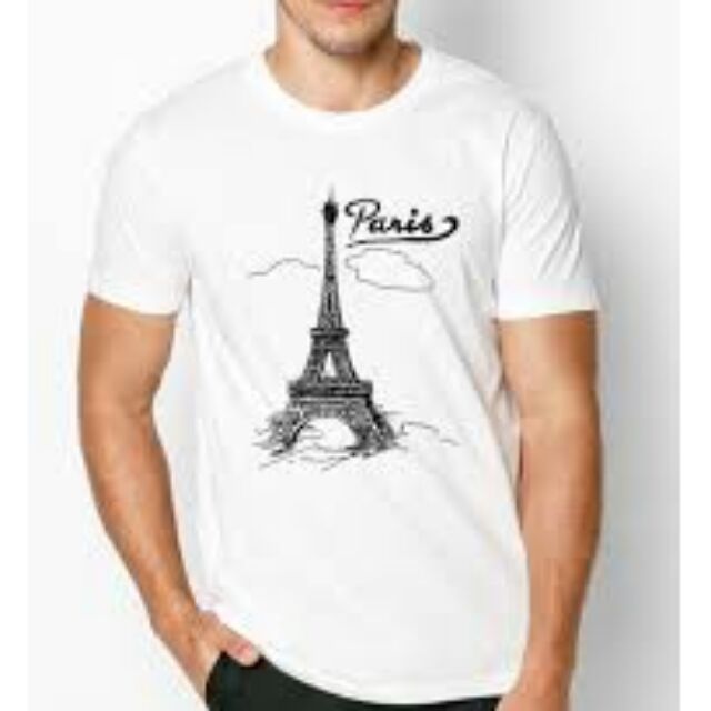 Áo thun thời trang hình tháp paris