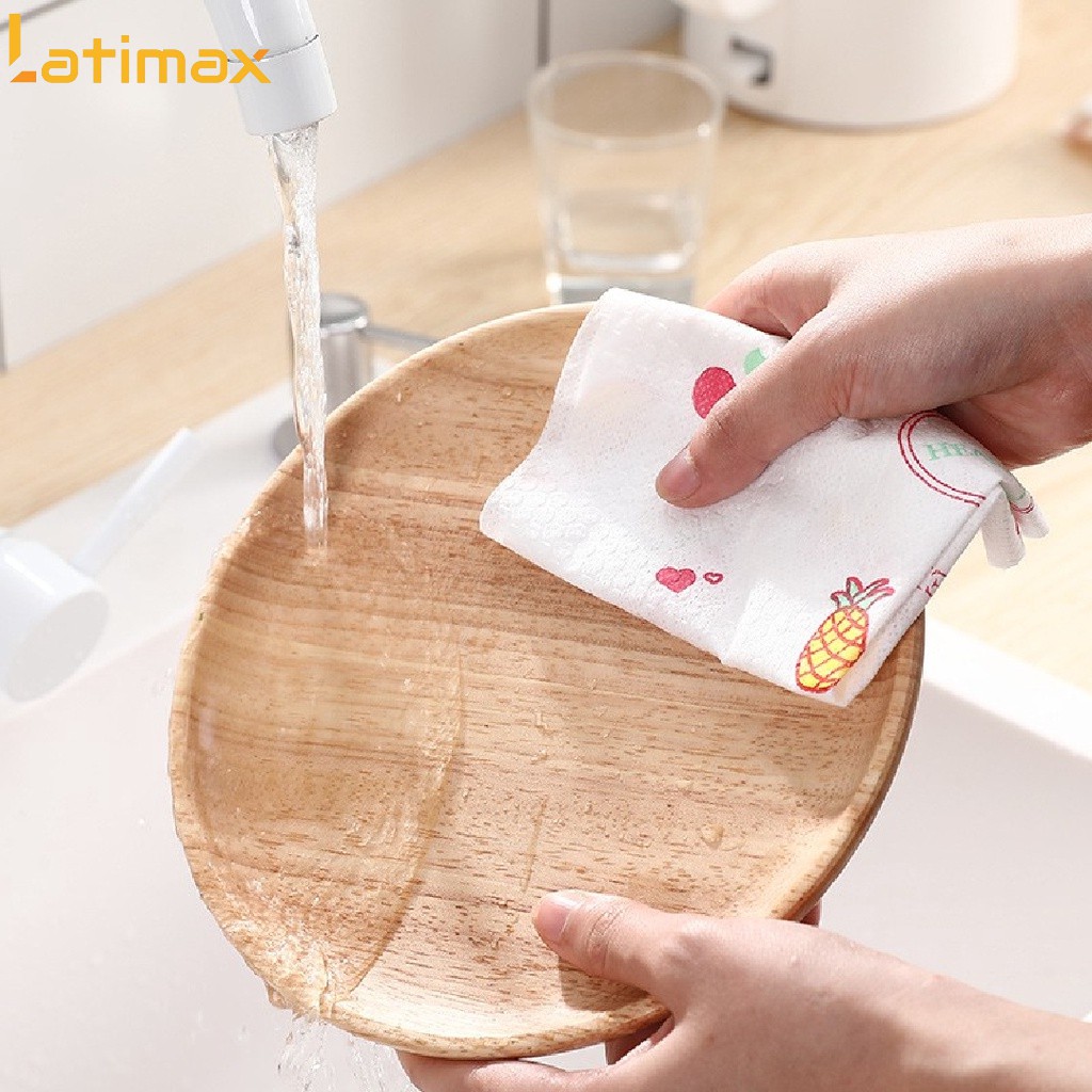 Cuộn giấy lau bếp - Khăn lau đa năng Latimax bằng vải không dệt bền dai, sạch dầu mỡ chống thấm tiện dụng (50 tờ/cuộn)