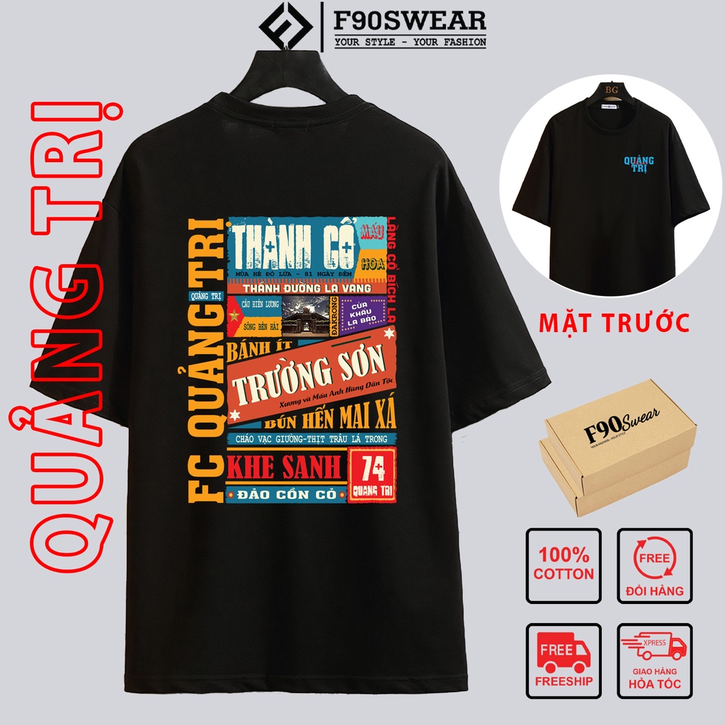 Áo thun tay lỡ nam nữ - Áo phông nam nữ UNISEX form rộng 100%COTTON thoáng mát thế hệ genz QUẢNG TRỊ