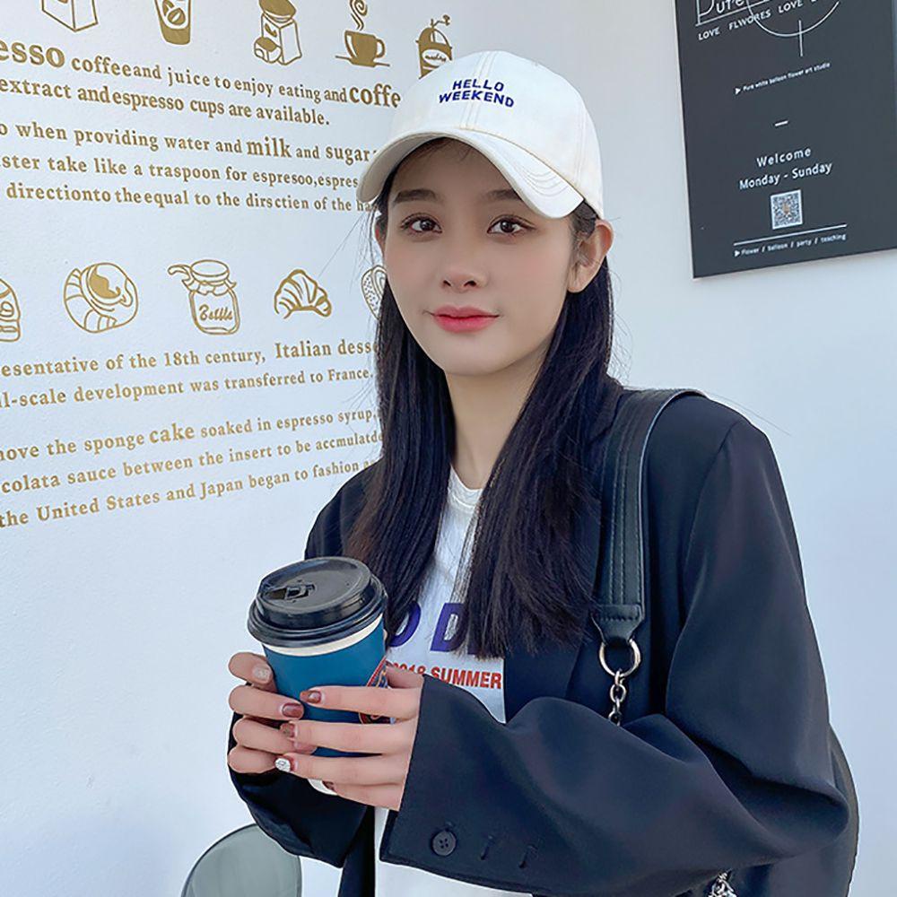 Nón Kết Thêu Chữ Hello Weekend Thời Trang Hàn Quốc