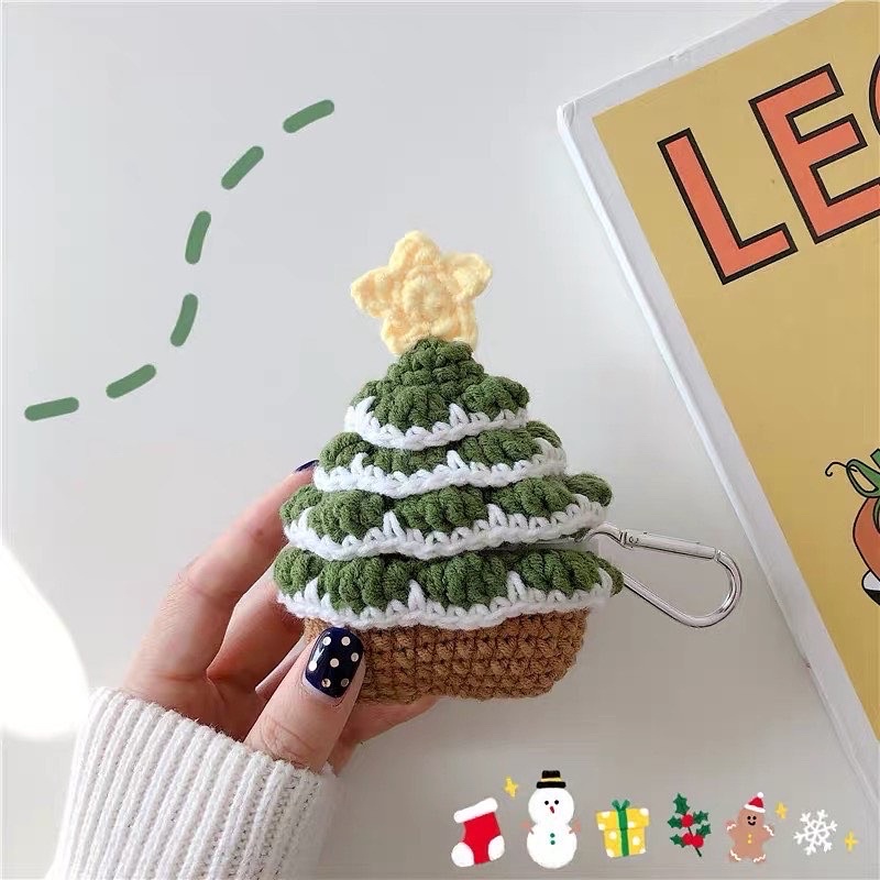 Case airpods bằng len- Christmas Case/ Handmade- Airpods 1/2/3/ pro