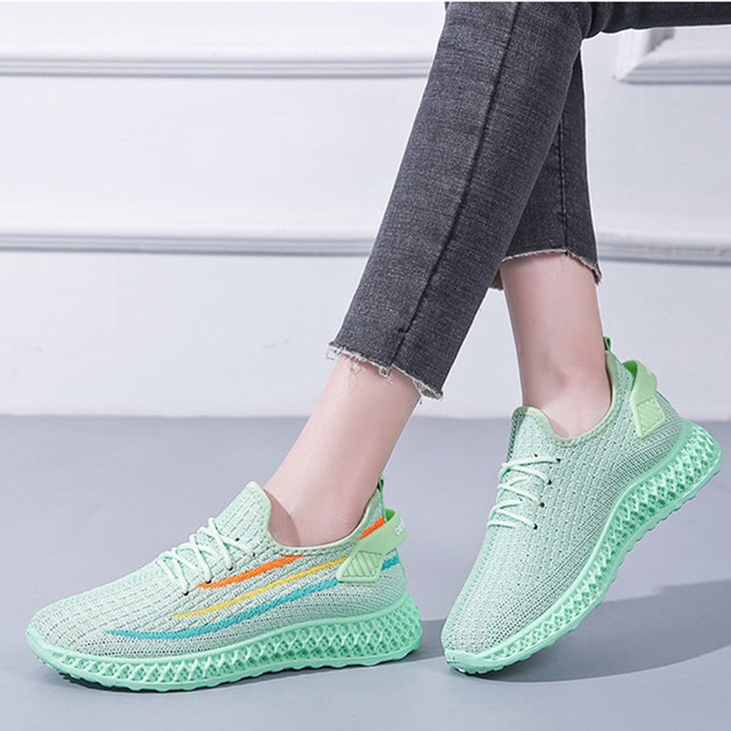 💘 Giày thể thao nữ thời trang 💘Giày nữ nhẹ vải thoáng khí