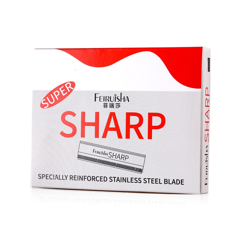 Hộp 10 Lưỡi Dao Feiruisha SHARP Chuyên Dụng Nhỏ Gọn An Toàn Sắc Bén Nội Địa Trung