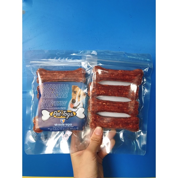 Bánh xương snack làm từ da bò cho chó TÀI HƯNG THỊNH