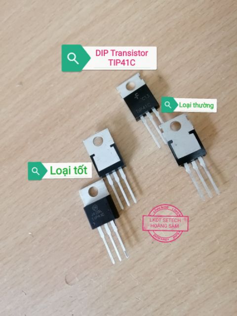 Transistor chân cắm chân dán các mã: TIP122; TIP127;TIP41C;TIP41-SMD; TIP42C; FJP13009H2TU