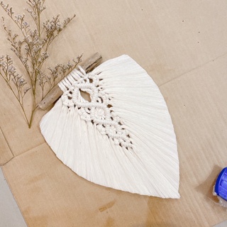 macrame lá treo tường mini