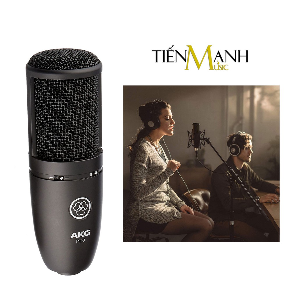 [Tặng Cable, Chính Hãng Mỹ] AKG P120 Micro Vocal Condenser Thu Âm Phòng Studio, Mic Biểu Diễn Microphone Cardioid