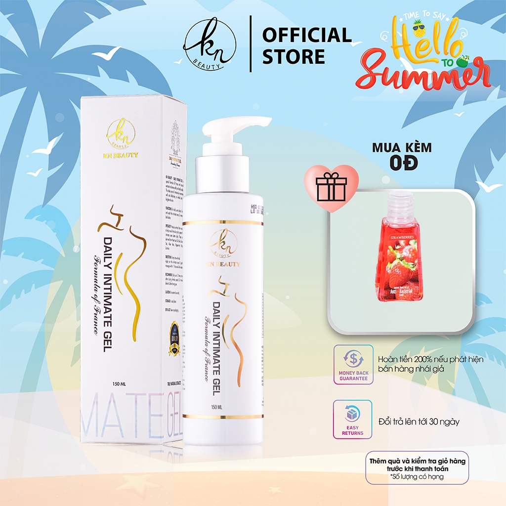 Dung dịch vệ sinh phụ nữ Daily Intimate gel KN Beauty 150ml