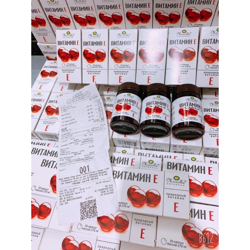 Vitamin E Nga 270mg - giúp đẹp da, chống lão hoá