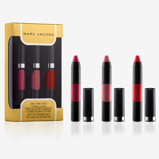 Set son Bút Chì 3 Cây- Marc Jacobs On The Dot Mini Le Marc Liquid Lip Crayon Trio