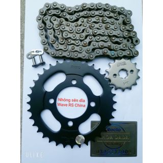 Nhông sên dĩa Sirius 50cc, Wave RS China, Dream, wave nhỏ Recto thái lan, thông số ; 14/36/106L