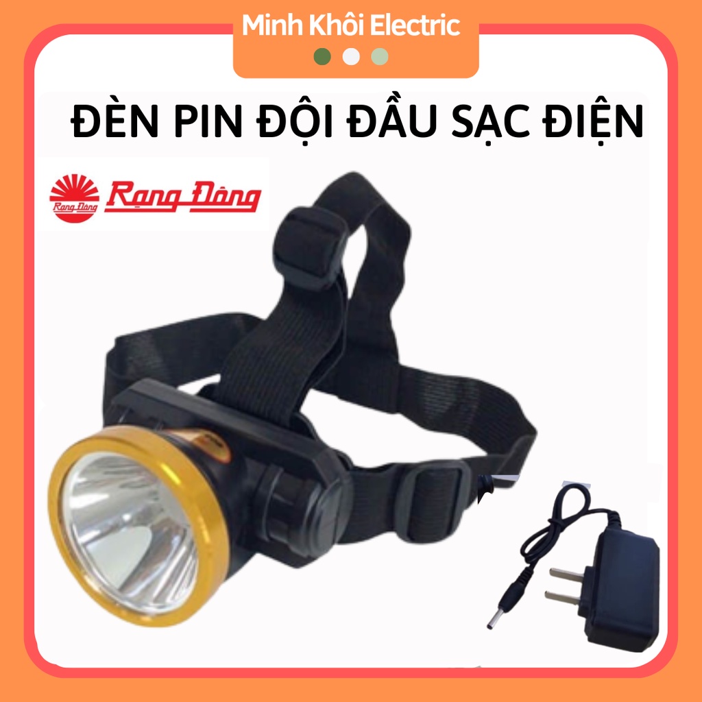 Đèn Pin Đội Đầu Siêu Sáng Sạc Điện Rạng Đông, đèn pin đội đầu sạc điện pin trâu, den doi dau pin trâu