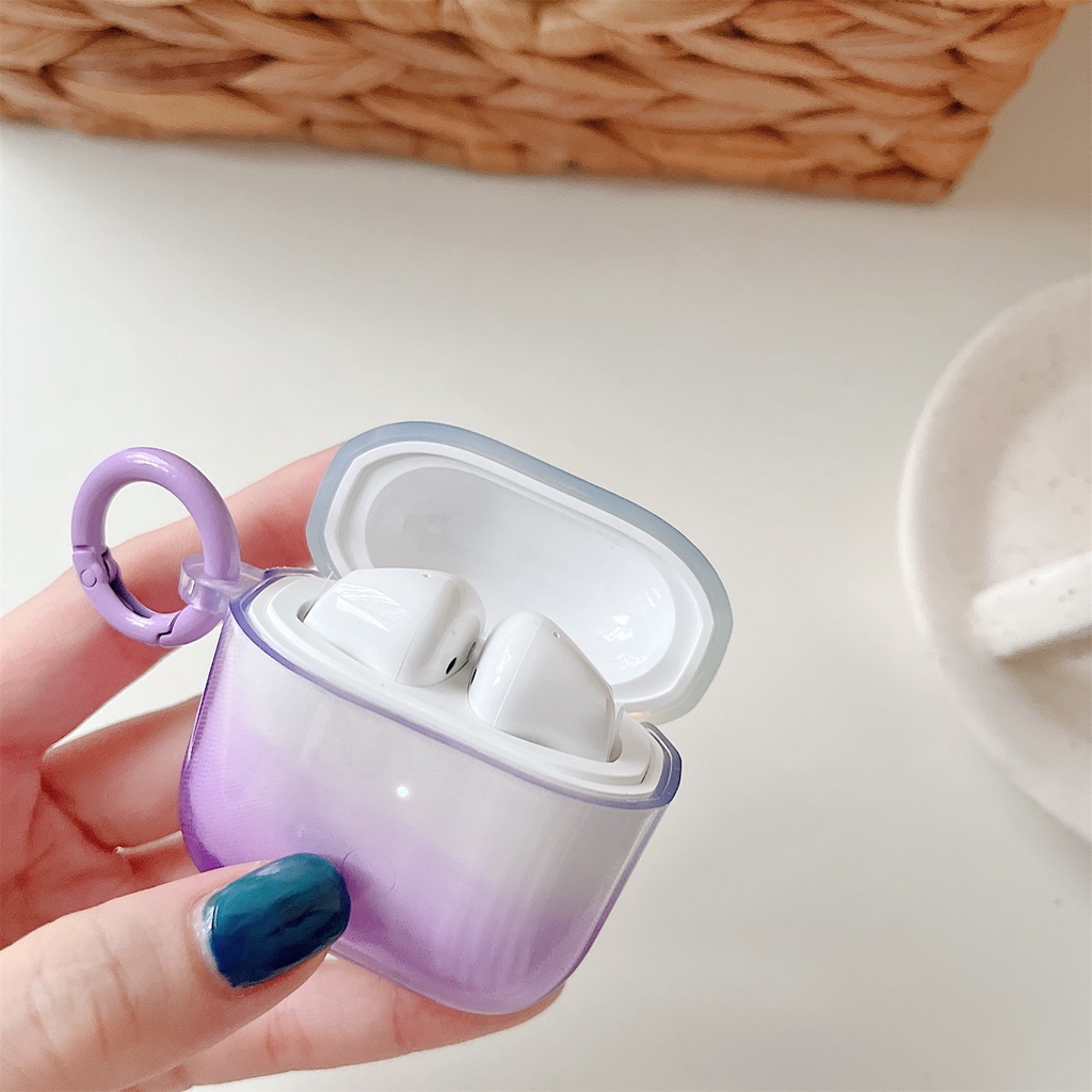 Vỏ Bảo Vệ Hộp Sạc Tai Nghe Không Dây Xiaomi Redmi Buds 4 Buds 3 pro TWS Bằng Silicon TPU Mềm Trong Suốt Chống Sốc