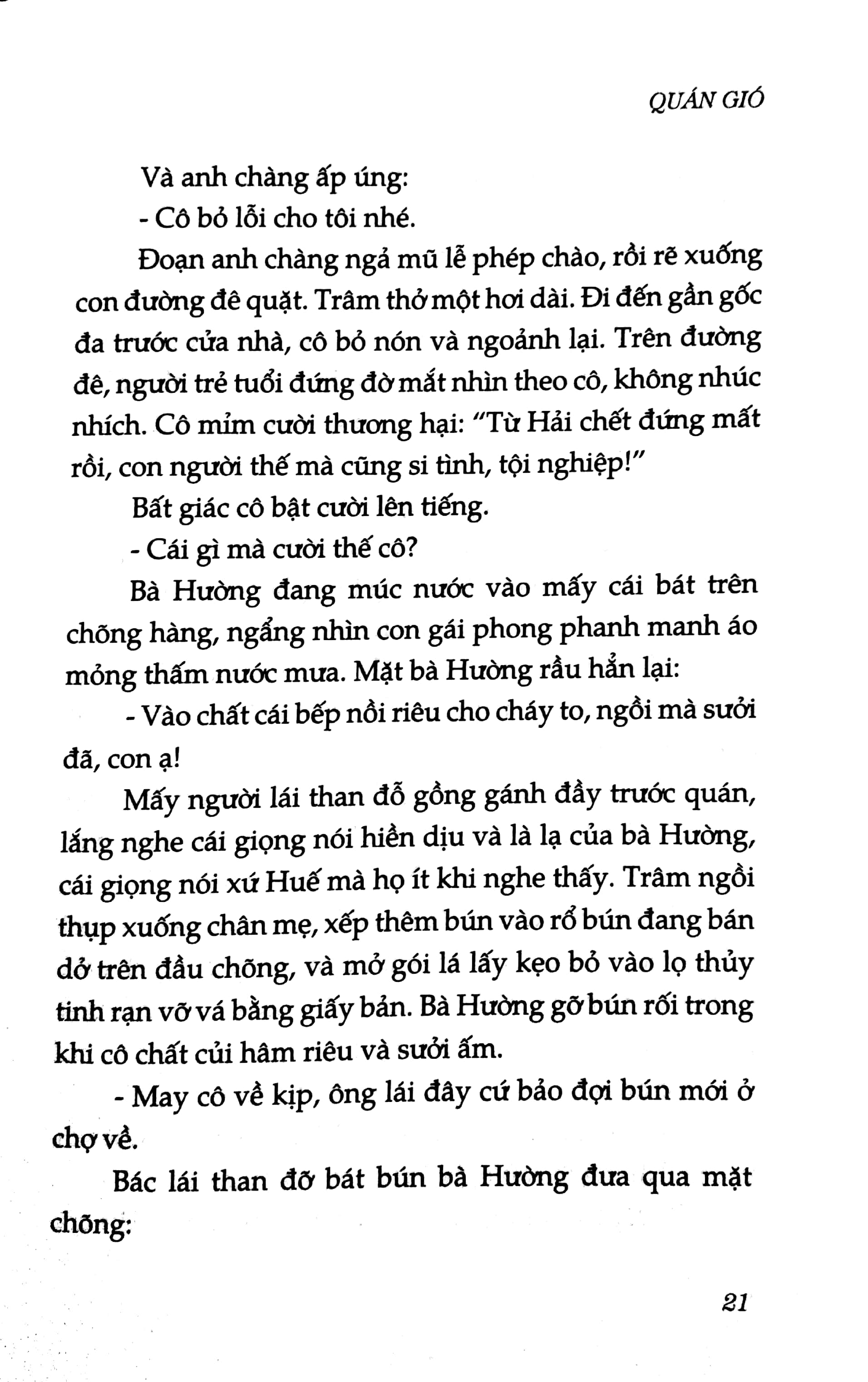 Sách Quán Gió - Tiểu thuyết