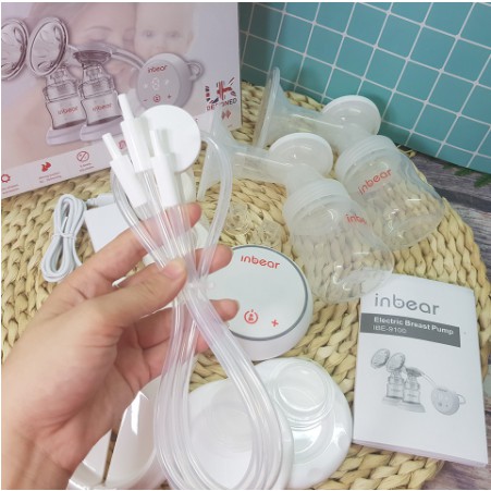 💥Máy hút sữa điện đôi, vắt sữa INBEAR EXTRA - 9 cấp độ hút sữa - 6 cấp độ massage💥Có Pin Sạc Tiện Lợi