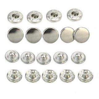 (MớI) Nút BấM Kim LoạI 10mm - Bộ 50 CáI