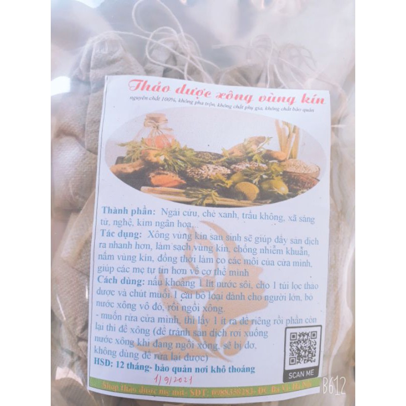 Thảo dược xông vùng kín bịch 10 túi lọc