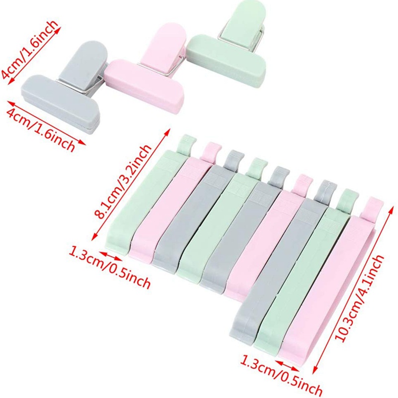 Set 12 Kẹp Túi Thực Phẩm Nhiều Màu Sắc Tiện Dụng Sturdy