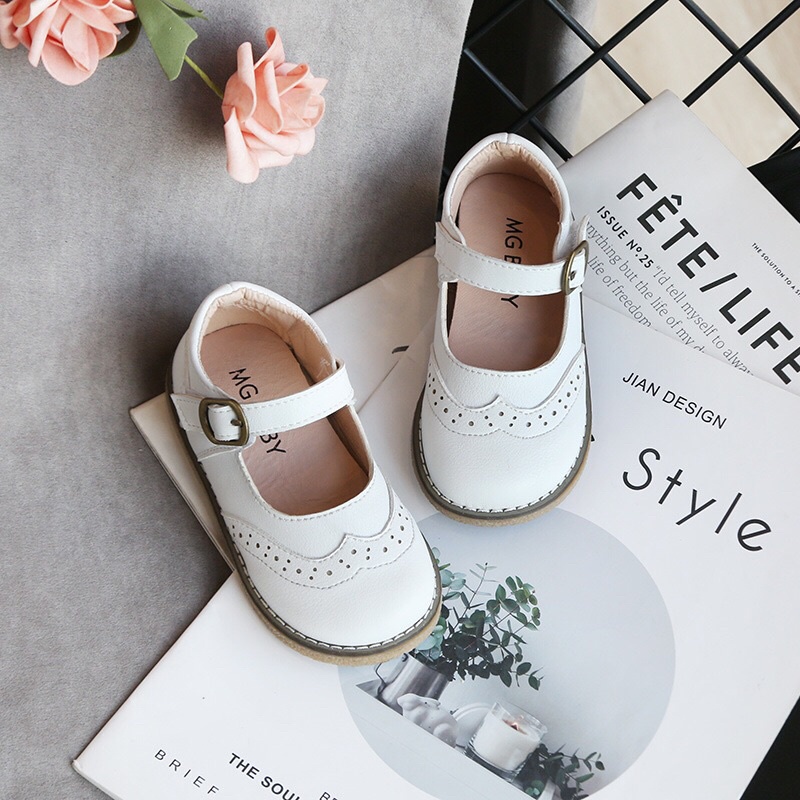 Giày Búp Bê, Giày Bé Gái Chất Da Mềm Phong Cách Hàn Quốc Mã 181
