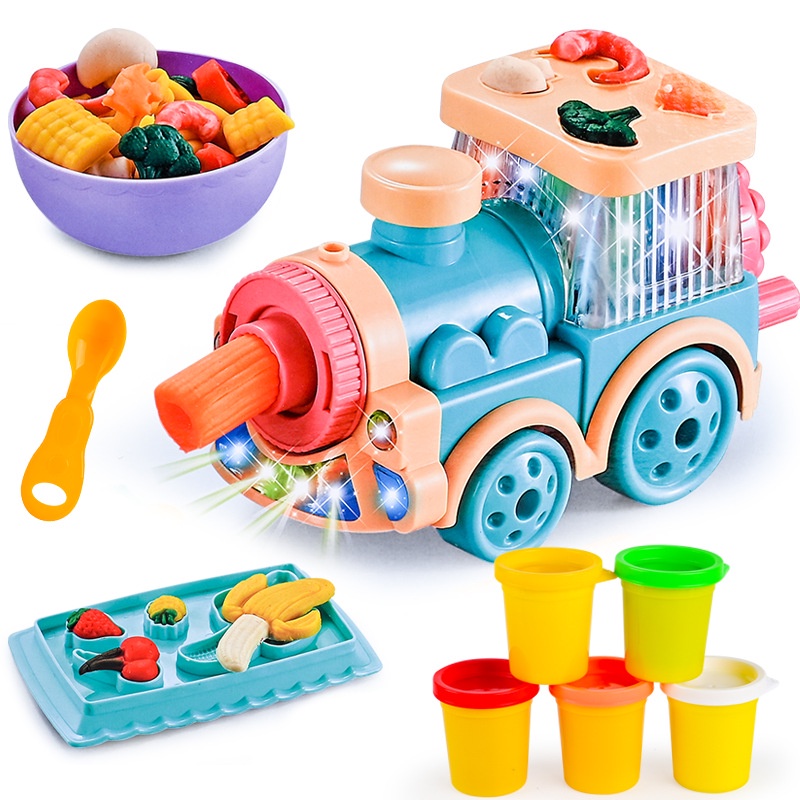 Đất nặn máy thần kì làm thức ăn mì, nui, phở, tôm, thịt, rau - Đồ chơi trẻ em