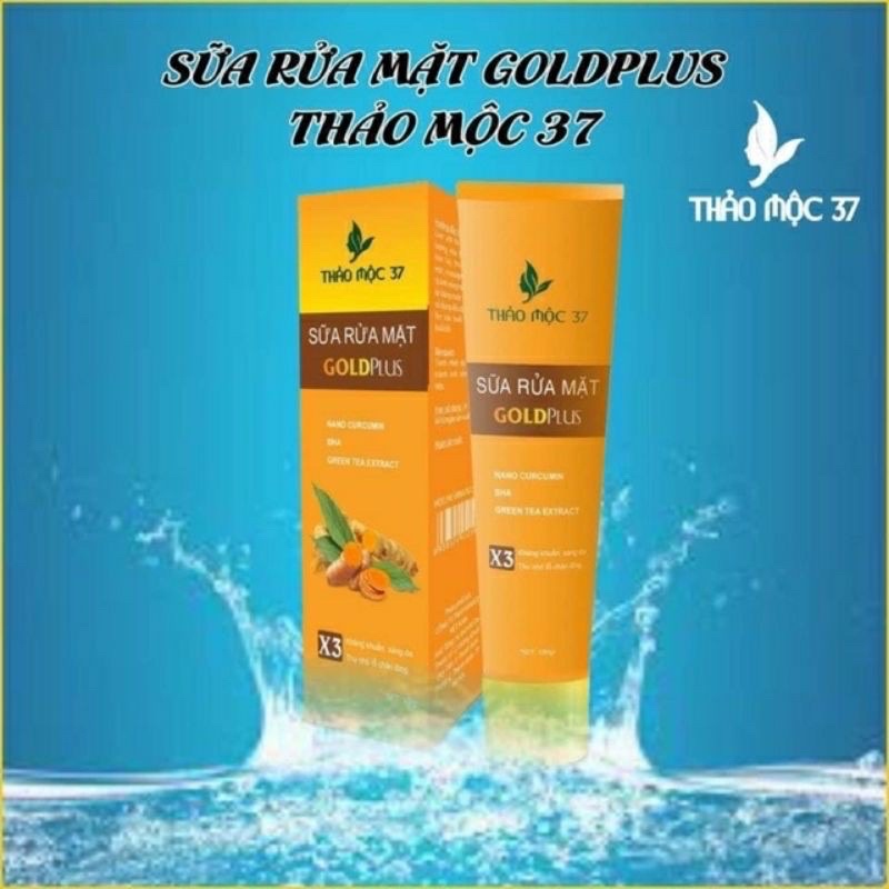 Sữa Rửa Mặt Gold Flus Thảo Mộc 37