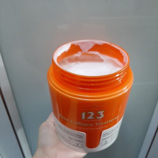 Kem ủ phục hồi và dưỡng tóc siêu mềm mượt 123 NANO COLLAGENT