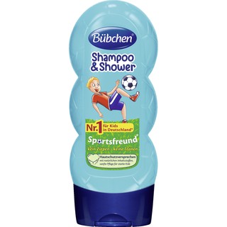 Sữa tắm gội 2 in 1 bubchen shampoo& shower cho bé 230ml - hàng đức