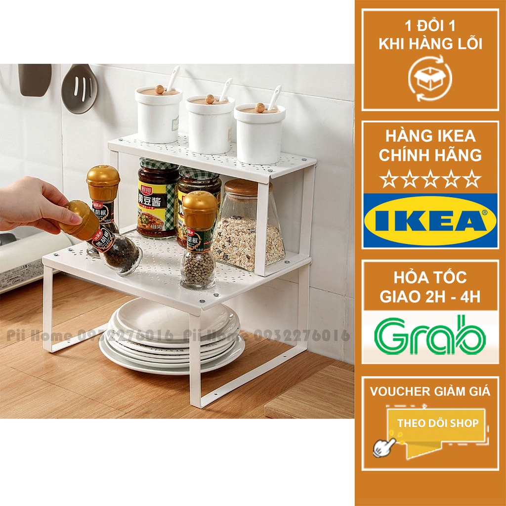 Kệ để đồ, kệ đựng gia vị, chia tủ bếp bằng thép lắp ráp (có hai loại kích thước) VARIERA IKEA chính hãng