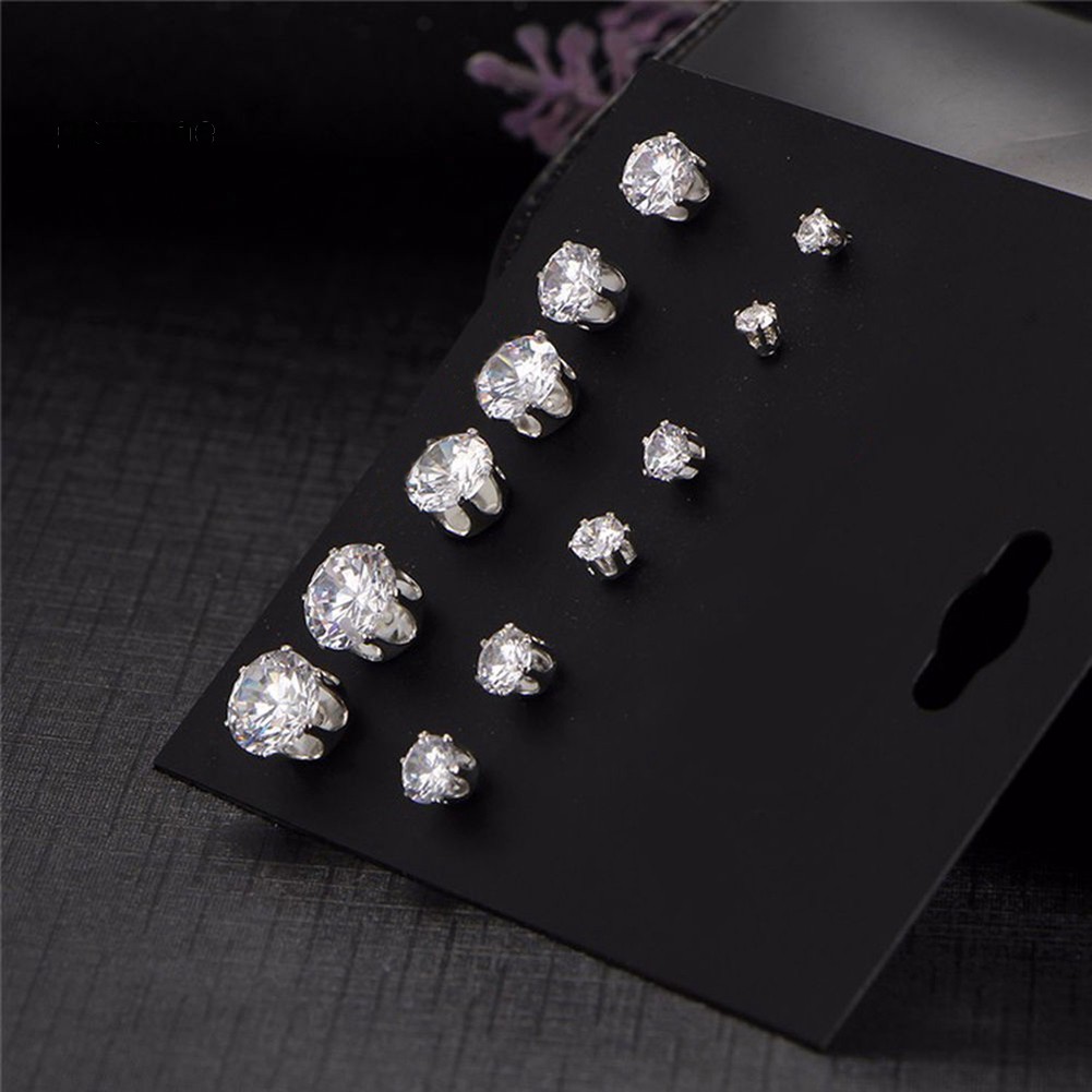 Set 6 Đôi Khuyên Tai Thời Trang Cho Nữ