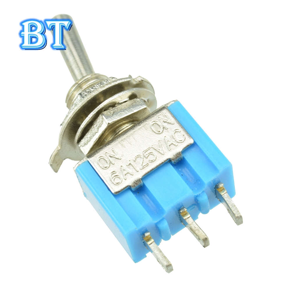 1 Công Tắc Gạt 2 Chấu Mini 6A 125VAC SPDT MTS-102