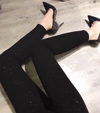 Quần legging nhũ