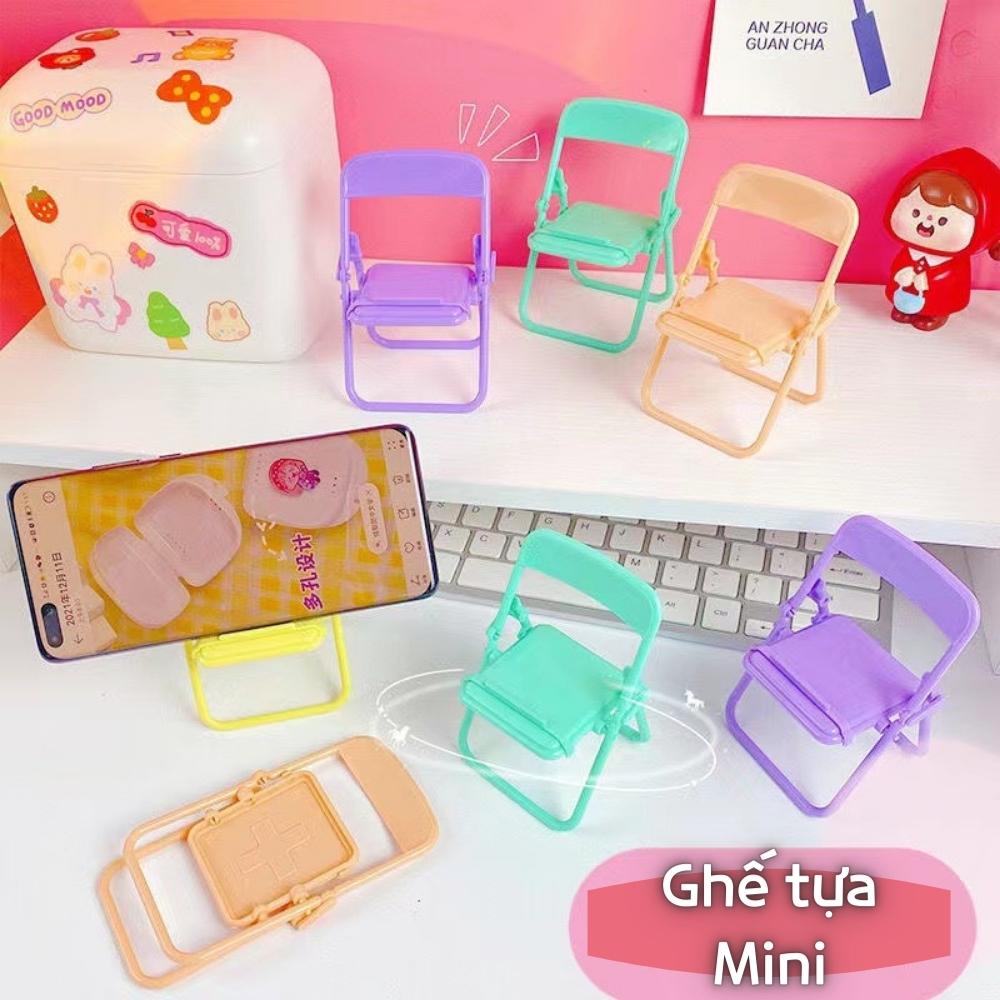 GHẾ TỰA MINI GẤP GỌN DÙNG ĐỂ TRANG TRÍ, TRƯNG BÀY, GIÁ ĐỠ ĐIỆN THOẠI