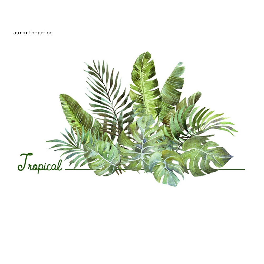 Decal dán tường Họa Tiết Lá Cây Nhiệt Đới Bắt Mắt Sành Điệu