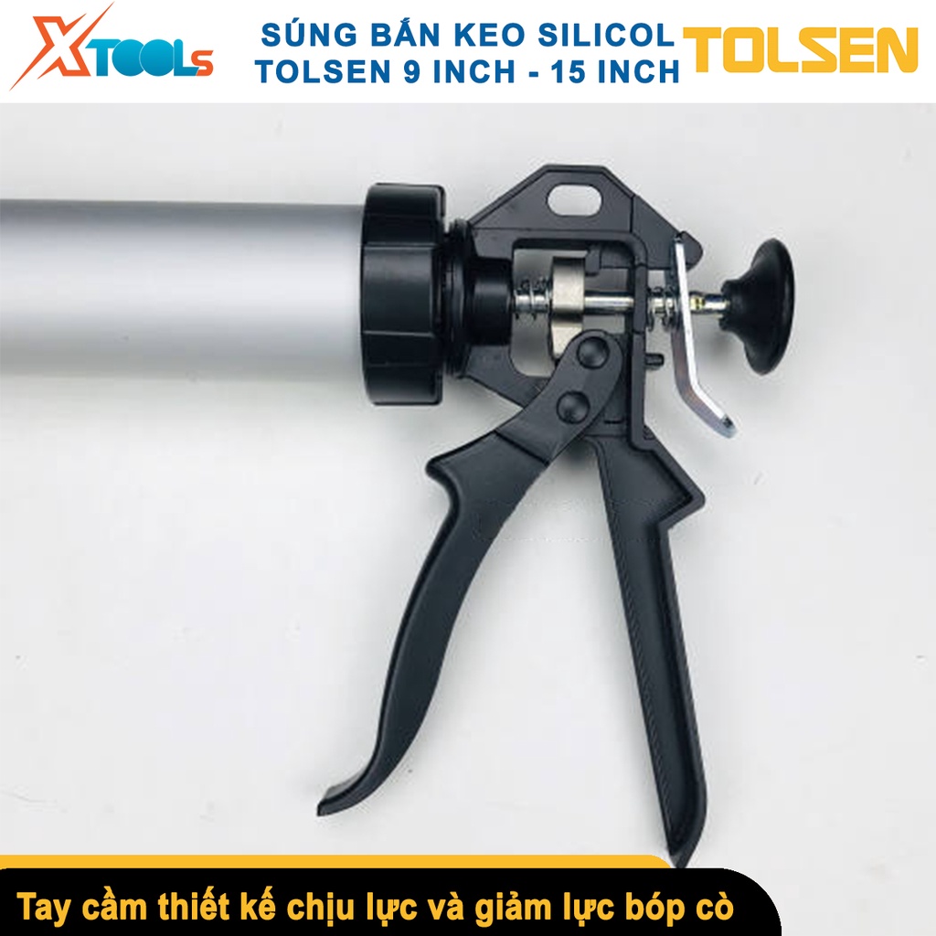 Ống bắn silicon TOLSEN 43044 - 43046, kích thước 225mm - 375mm, chất liệu cao cấp [CHÍNH HÃNG][XTOOLS]