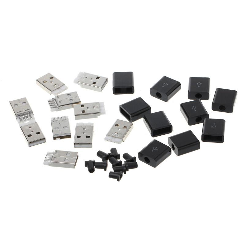 Set 10 Đầu Nối Usb 2.0 Type A Male 4p Ốp