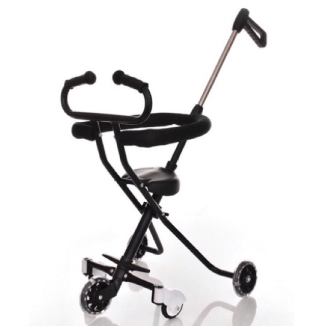 💖 xe đẩy 5 bánh gấp gọn tiện lợi (Có Giỏ+ Ô kèm theo xe)