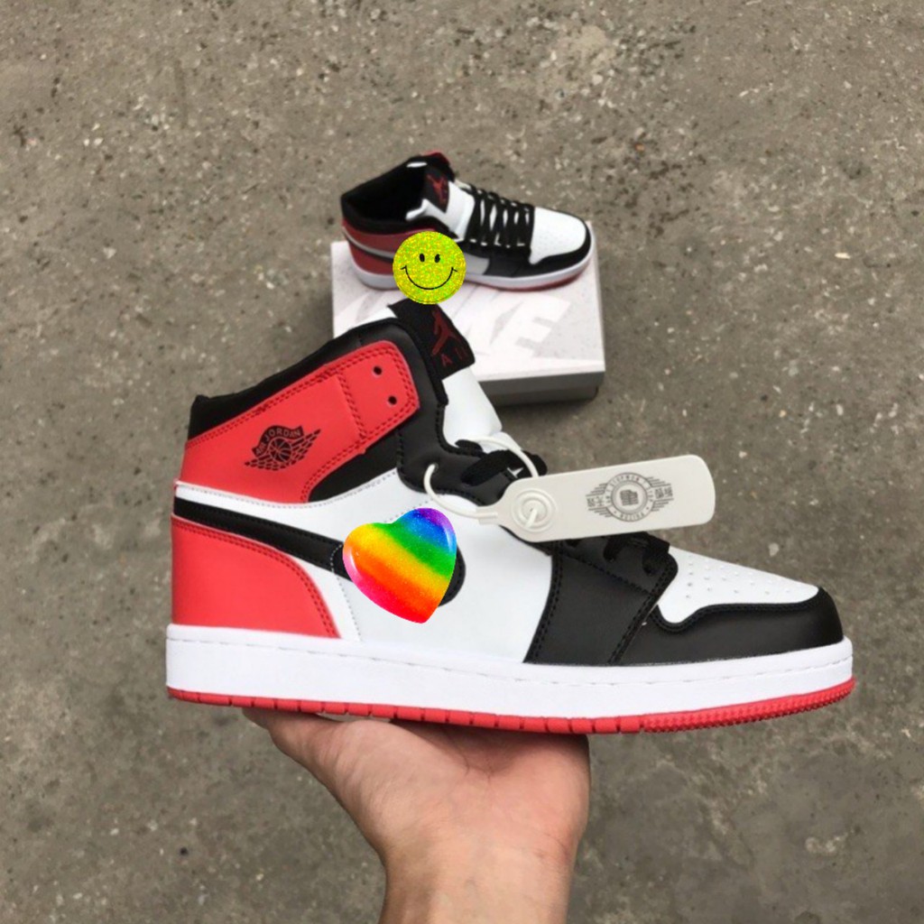 Giày Sneaker Jordan 1 Trắng Đỏ Cao Cấp Full Size Nam Nữ | BigBuy360 - bigbuy360.vn